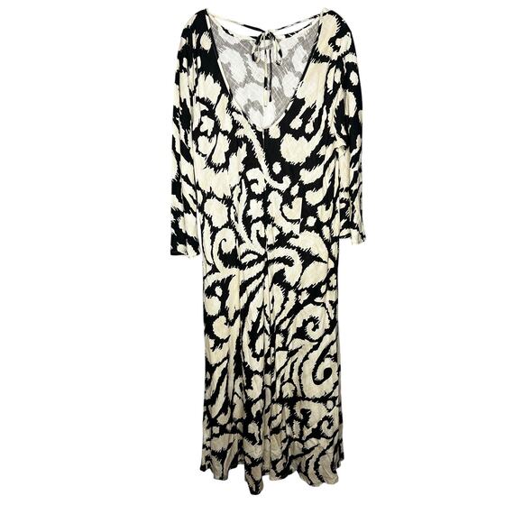 Anthropologie x The Wolf Gang Santa Elena Maxi XXL Slim Bell Sleeve Dress Linen - Picture 9 of 12